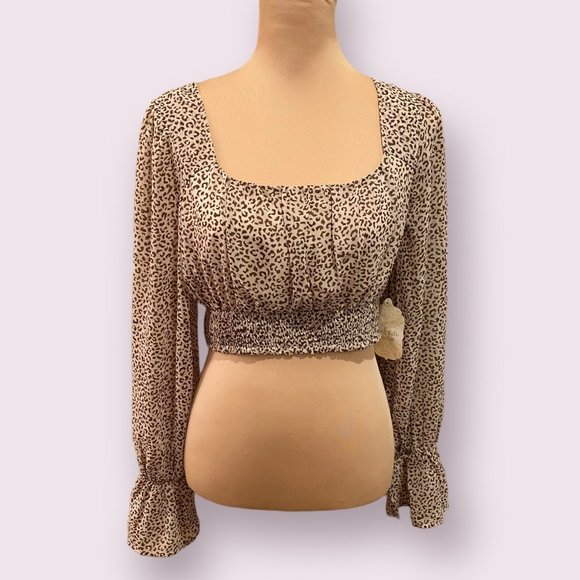 Altar’d State | Women’s | Cheetah Crop Top | Size: Medium - Picture 1 of 4